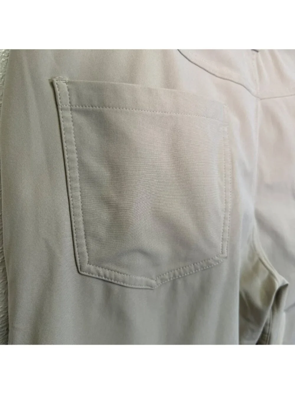 Lululemon  Mens ABC Classic-Fit 5Pkt Pant 34X31 Beige Khaki Warpstreme Preppy